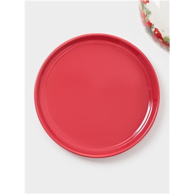 Блинница Доляна «Новогоднее настроение», 23.5×9.7 см, доломит, белая