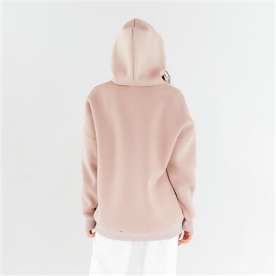 Худи женское MINAKU: Casual Collection, цвет пудра, р-р 50-52