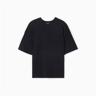 Футболка женская MIST Basic, чёрная, размер 48-50