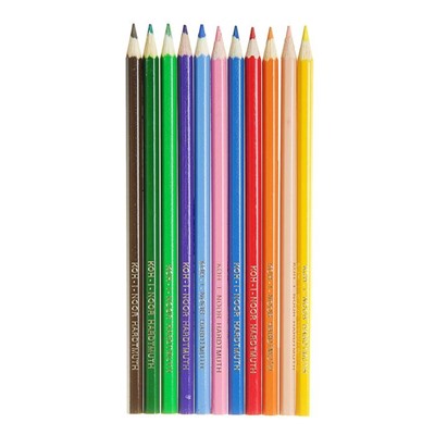 Карандаши 12 цветов Koh-I-Noor 3652 "Крот", европодвес