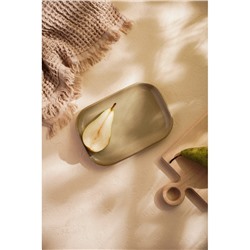 Блюдо фарфоровое SL Home «Песчаный бриз», 24.5×16.5 см, бежевый