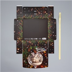 Коробка подарочная новогодняя складная «Чудесных мгновений», 20×18×5 см