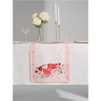Дорожка Этель «Розы», 40×146 см, 100% хлопок, саржа 190 г/м²