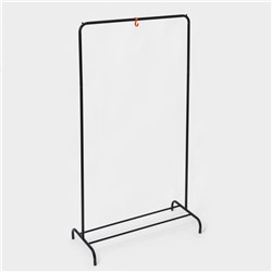 Вешалка гардеробная для одежды «Радуга», чёрная