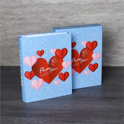 Фотоальбом 200 фото 10х15 Сердца / MX2-405 /уп 36/