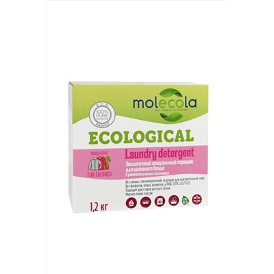 Стиральный порошок для цветного белья с растительными энзимами 1,2кг ЭКОПРОДУКТЫ, 1190889