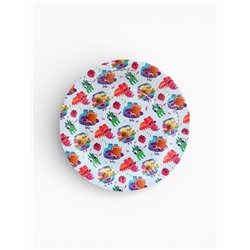 Набор одноразовой бумажной посуды, 20 предметов: 10 стаканов, 10 тарелок, Ум и Хрум