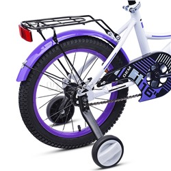 Велосипед 16" Rocket Gem, цвет белый/фиолетовый