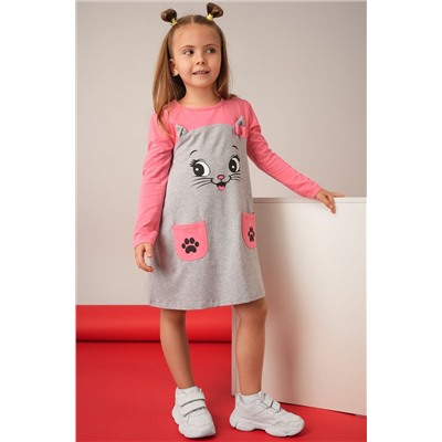 Хлопковое платье для девочки Happyfox