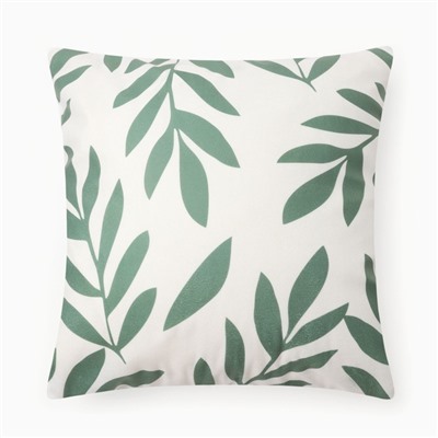 Наволочка декоративная «Этель. Листья», 40×40 см, велюр