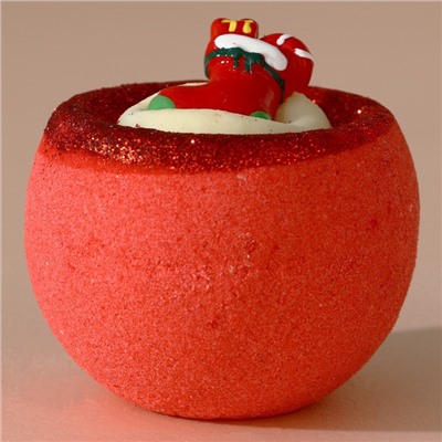 Бомбочка с игрушкой «Рождественский Носок», 130 г, Чистое счастье