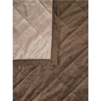 Набор покрывало и чехлы на подушку - Кристалл, цвет коричневый