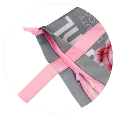 Сумка-шоппер на молнии 29x36 см "КРАСОТКА" 69074 полиэстер, сублимационная печать, 1 отд Феникс