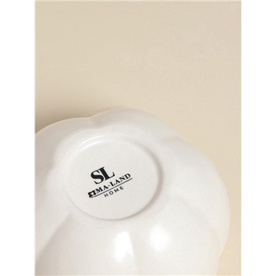 Салатник SL Home «Осенний бриз», 450 мл, 13×7 см, доломит, белый