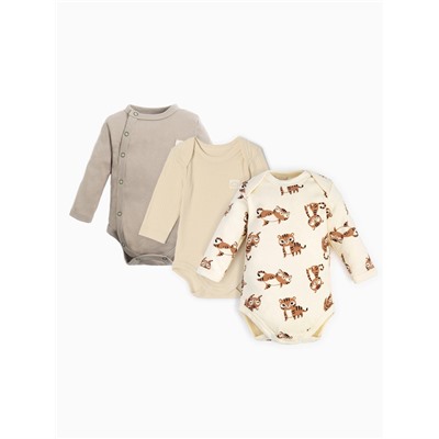 Боди детское «Крошка Я», 3 шт., рост 74-80 см