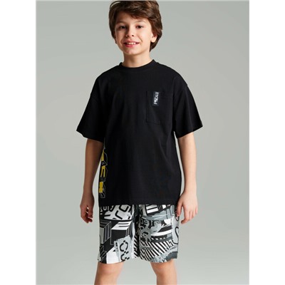 Комплект трикотажный для мальчиков: фуфайка (футболка), шорты