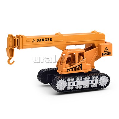 Автовоз "Мегастройка" с гусеничным краном, в пакете