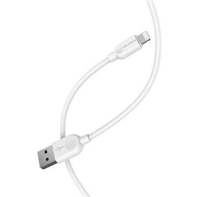 Кабель USB - Apple lightning Borofone BX14 12W 300см 2,4A  (white)