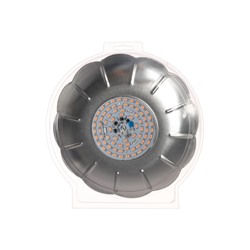 Фитолампа для растений Luazon Lighting «Ромашка», 25 Вт, Е27, 230 мм, IP20, 220 В, 160°, мультиспектральная