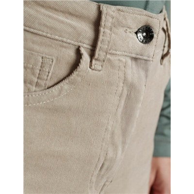 Брюки из эластичного микро-вельвета