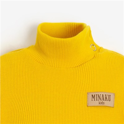 Боди-водолазка детская MINAKU, жёлтое, рост 68-74 см