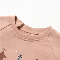 Костюм детский (свитшот и брюки) «Крошка Я. Новогодние игрушки», рост 62-68 см