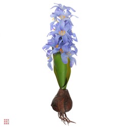 Цветок искусственный Гиацинт, пластик, 25см, 3 цвета