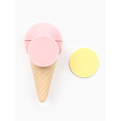 Игрушка для кошек из кошачьей мяты «Мороженное» на основании, 5×4 см, розовая