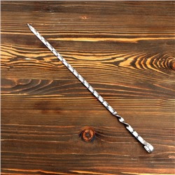 Шампур узбекский с ручкой-кольцом, рабочая длина - 40 см, ширина - 12 мм, толщина - 2.5 мм