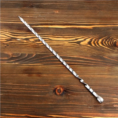 Шампур узбекский с ручкой-кольцом, рабочая длина - 40 см, ширина - 12 мм, толщина - 2.5 мм