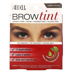 Ardell, Brow Tint, Light Brown, 5 Piece Set
