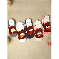 Носки р. 35-40 Медведь короткие / L813 /уп 10/1200/ ОДНА ПАРА/ МАРКА