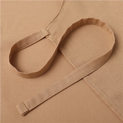 Фартук «Этель» ECO, бежевый, 60×70 см, 70% хлопок, 30% лён, 190 г/м²