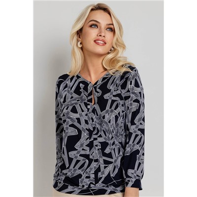 Блузка женская  1986/19/Темно-синий