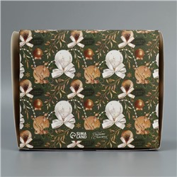 Коробка для кондитерских изделий «Счастливого Нового года», 17×20×6 см