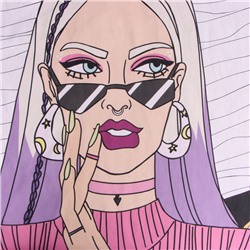 Пододеяльник 1.5-спальный «Этель» Beautiful girl, 143×215 см, бязь