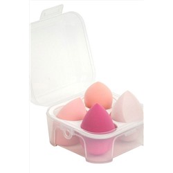 Kristaller Набор спонжей для макияжа микс форм / KG-014, розовый, 4 шт KRISTALLER, 1108611