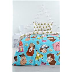 КПБ 1.5 поплин "Гравити Фолз" Neon (70х70) рис. 16517-1/16043-1 Вселенная Гравити Фолз