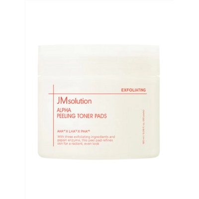 JMsolution Очищающие пилинг-пэды с альфа-гидроксикислотами Alpha Peeling Toner Pads