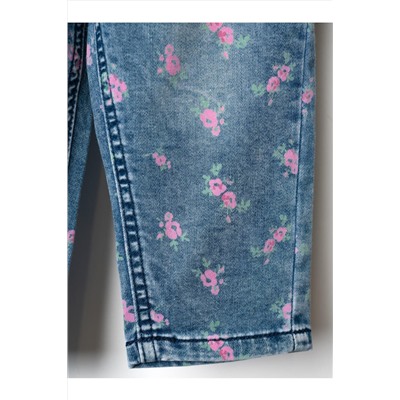 Брюки детские текстильные джинсовые для девочек PLAYTODAY, 1243840