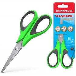 Ножницы 150 мм Standart+ ассорти в блистере 35098 ErichKrause