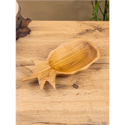 Блюдо «Ананас», 26×14×4.5 см, тиковое дерево