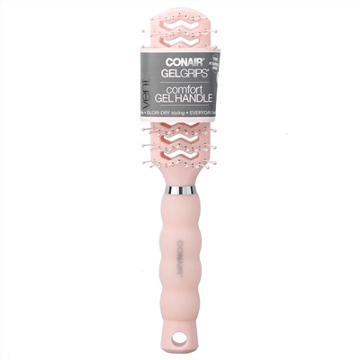 Conair, Продуваемая расческа для укладки Gel Grips с удобной гелевой ручкой, 1 шт.