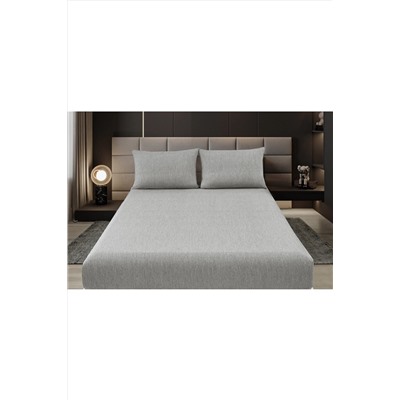 Простыня на резинке Страйп Меланж с высотой борта 25 см НАТАЛИ, 1127597