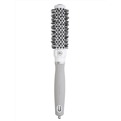 Olivia Garden Термобрашинг для укладки волос / Expert Blowout Grip White & Grey, 25 мм, бело-серый 27738
