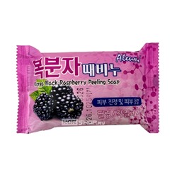 Пилинг-мыло туалетное Малина Raspberry Aleumi, Корея, 150 г