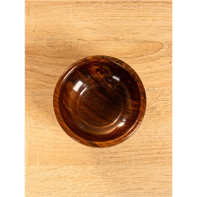 Чаша на ножке «В самое сердце», 10×10×7 см, дерево шишам