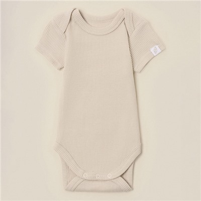 Набор боди 2 шт. SL HOME, рост 62-68 см, бежевый, оливковый