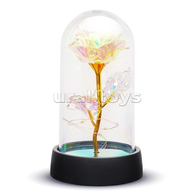 Светильник "Волшебный цветок" в коробке (желтый)