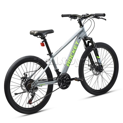 Велосипед 24" Rocket MP-400, цвет серый/зеленый, размер 13"